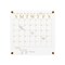 Martha Stewart Grayson Acrylic Dry Erase Wall Calendar w/Dry Erase Mrkr and Mntng Hrdwr, 14in. Sq, Clr w/Gld Prnt BR-AC-3636-GD-CLRGLD-MS - alternate 8